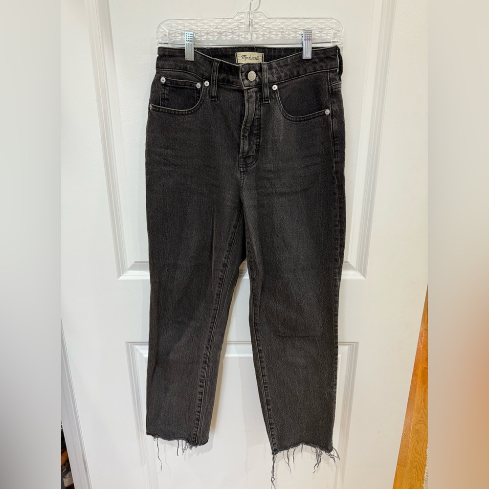 Madewell Black Straight Leg Jeans